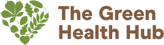 The Green Health Hub logo with a green leaf heart icon and the text “The Green Health Hub”